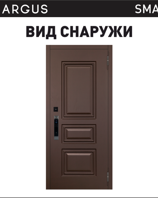 Аргус СМАРТ СКИФ ГОРЬКИЙ ШОКОЛАД — входная дверь, Argushop